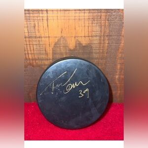 Signed Autographed Travis Green Inglasco NHL Hockey Puck